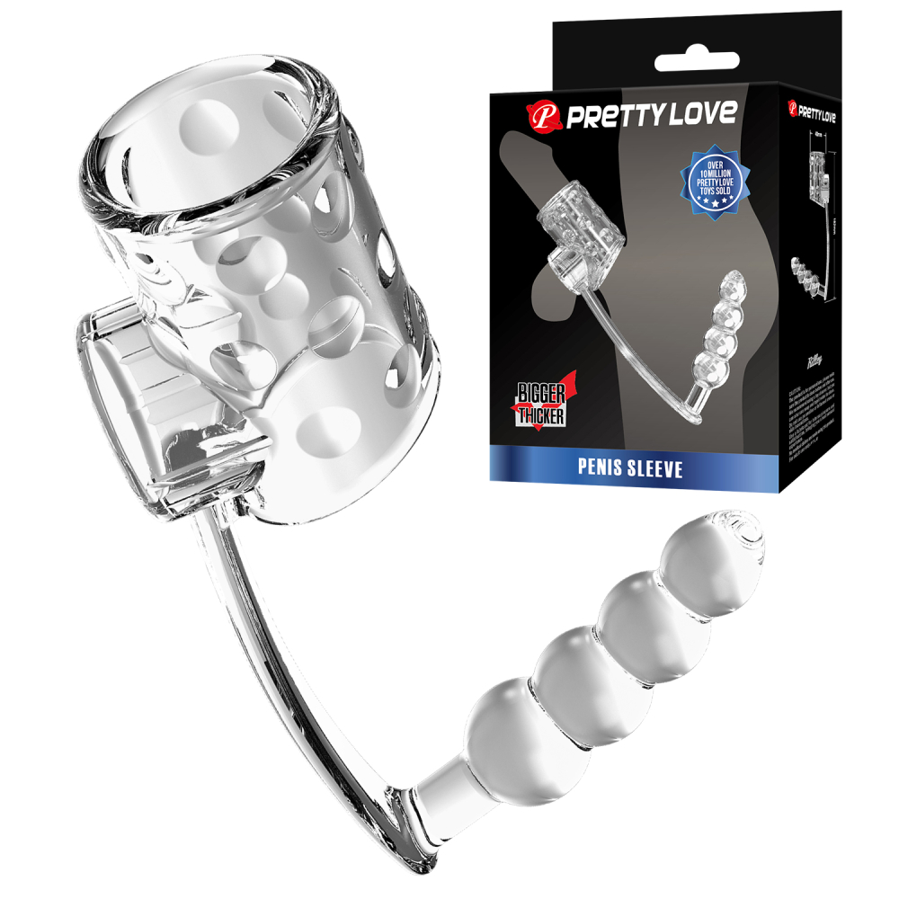 Анальная пробка и насадка на член «Pretty Love Rilley»